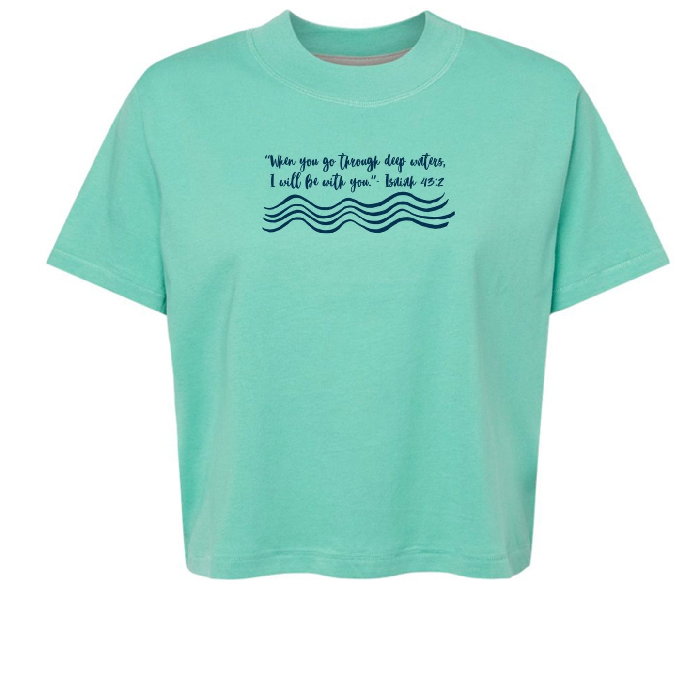 Deep Waters Cropped Tee - Seek and Share Designs