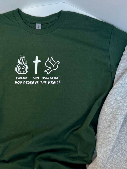 Father Son Holy Spirit Unisex Tee - Seek and Share Designs