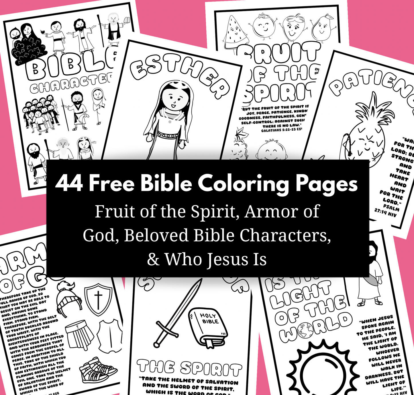 Free Bible Coloring Pages!! - Seek and Share Designs