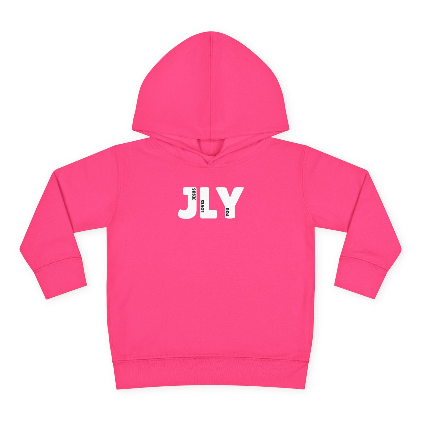 JLY Jesus Loves You Unisex Toddler Hoodie - Seek and Share Designs