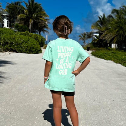 Living Proof of a Loving God Comfort Colors Family Matching Tees Youth - Adult sizes