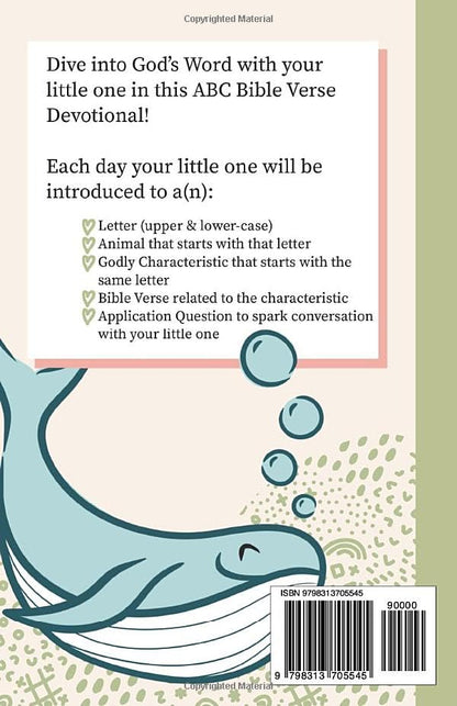 ABC Bible Verse Devotional: A to Z Daily Devotional for Kids with Daily Bible Verses, Godly Lessons, & Application Questions - Seek and Share Designs
