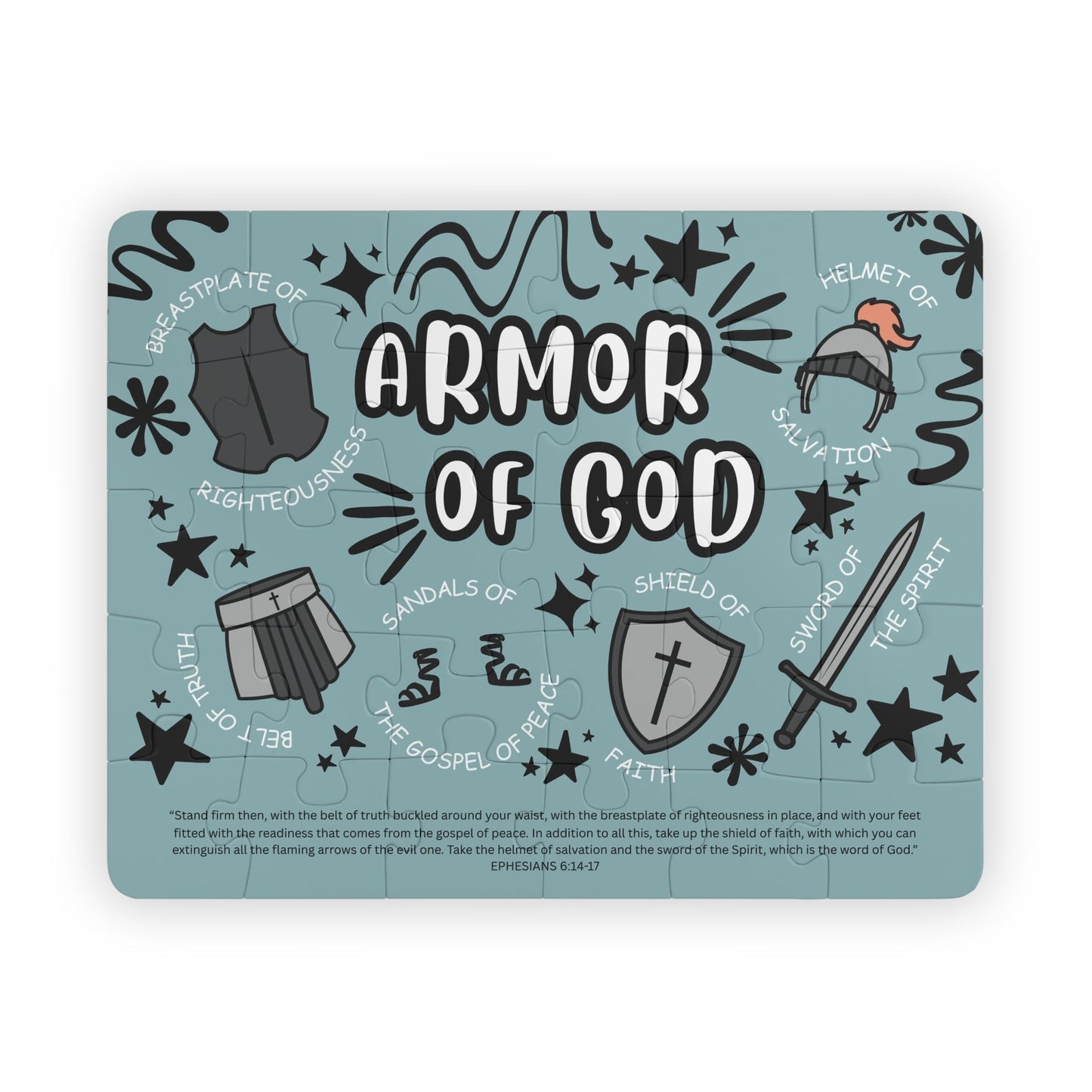 Armor of God Kids Puzzle - Seek and Share Designs