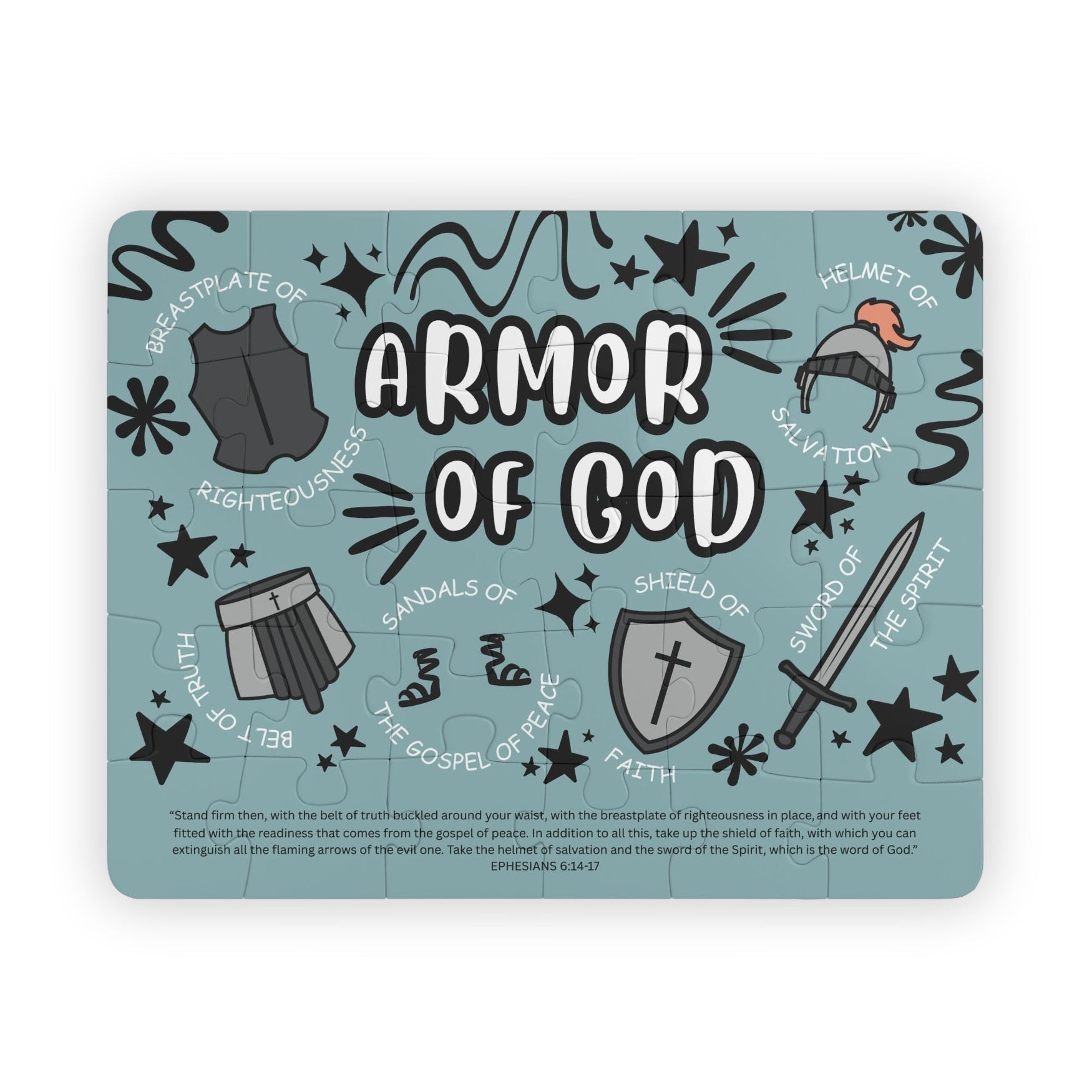 Armor of God Kids Puzzle - Seek and Share Designs