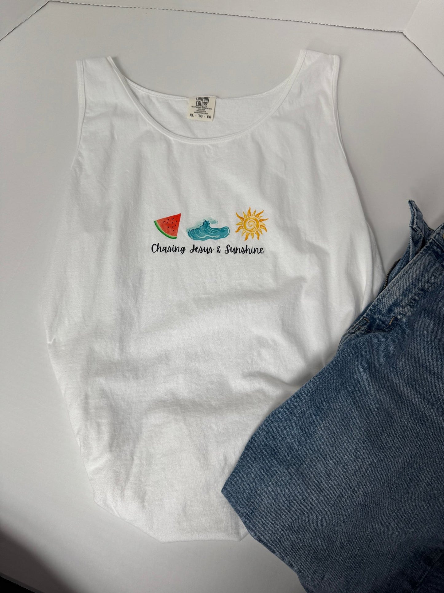 Chasing Jesus Unisex Tank - Seek and Share Designs