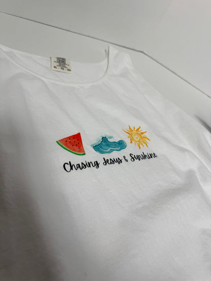 Chasing Jesus Unisex Tank - Seek and Share Designs