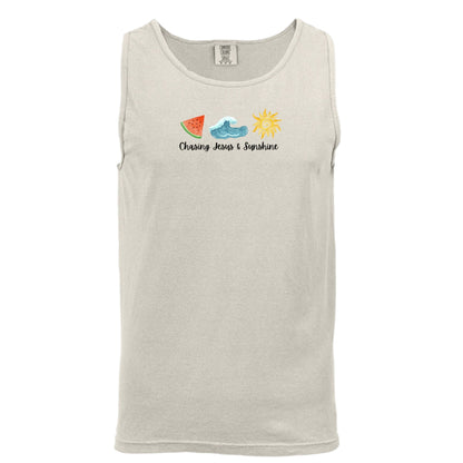 Chasing Jesus Unisex Tank - Seek and Share Designs