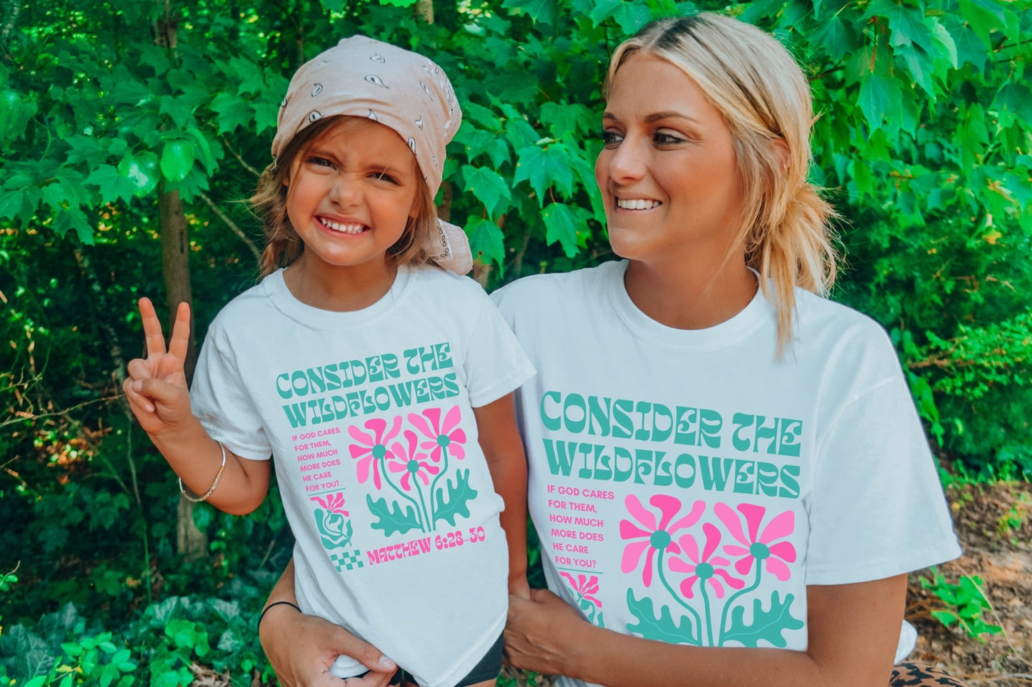 Consider the Wildflowers Family Matching Shirts Baby - Adult sizes - Seek and Share Designs