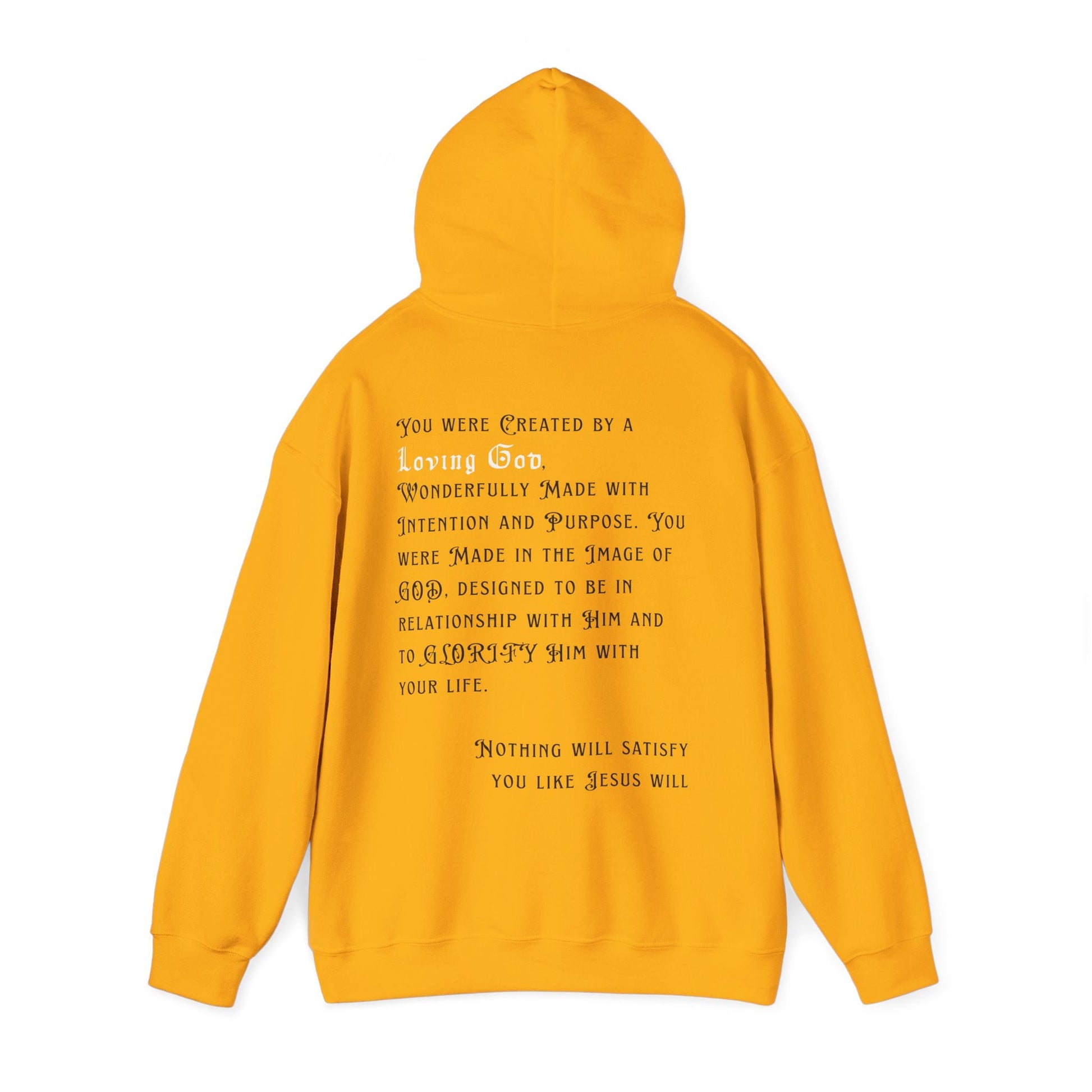 Created by a Loving God Adult Unisex Hoodie - Seek and Share Designs