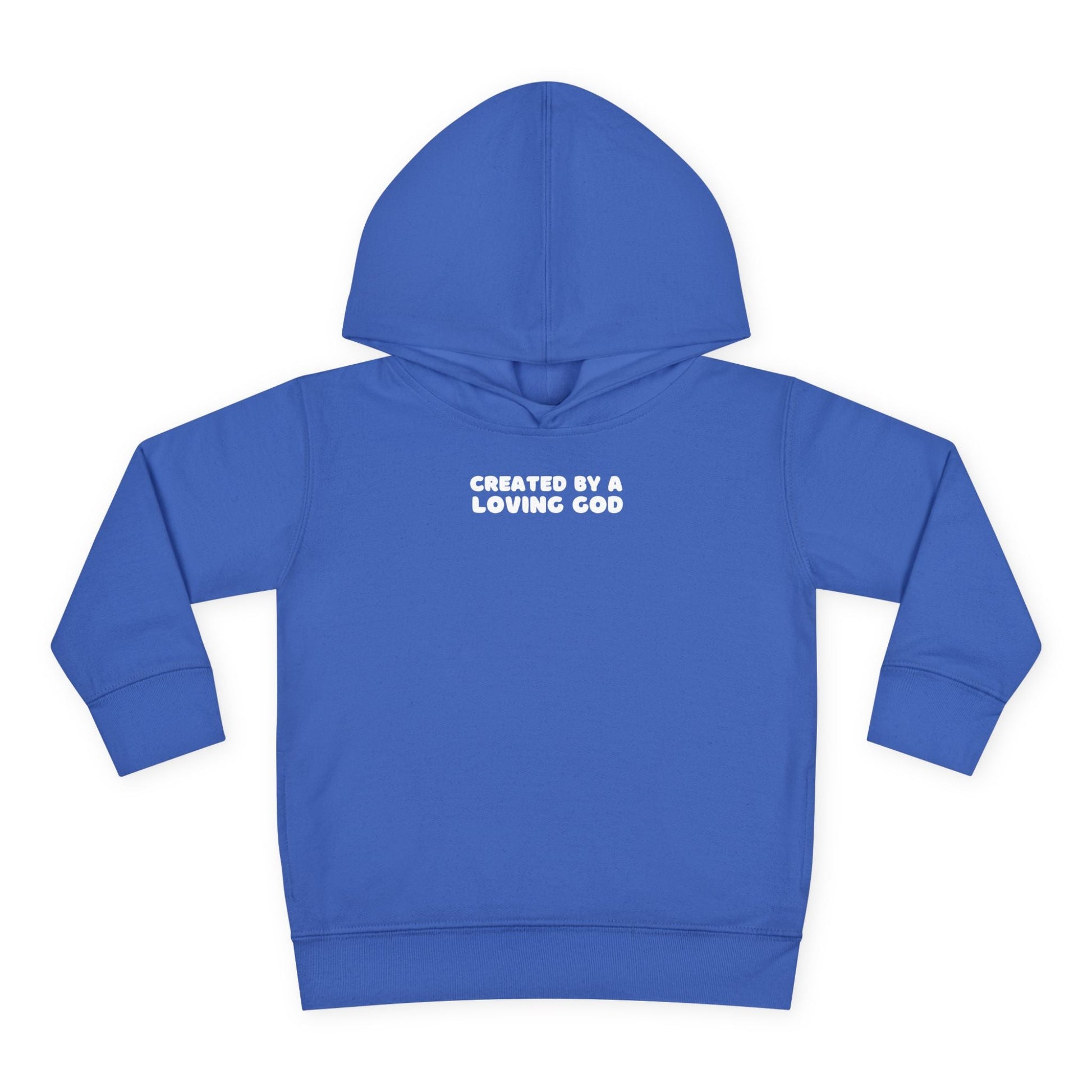 Created by a Loving God Boy Toddler Hoodie - Seek and Share Designs
