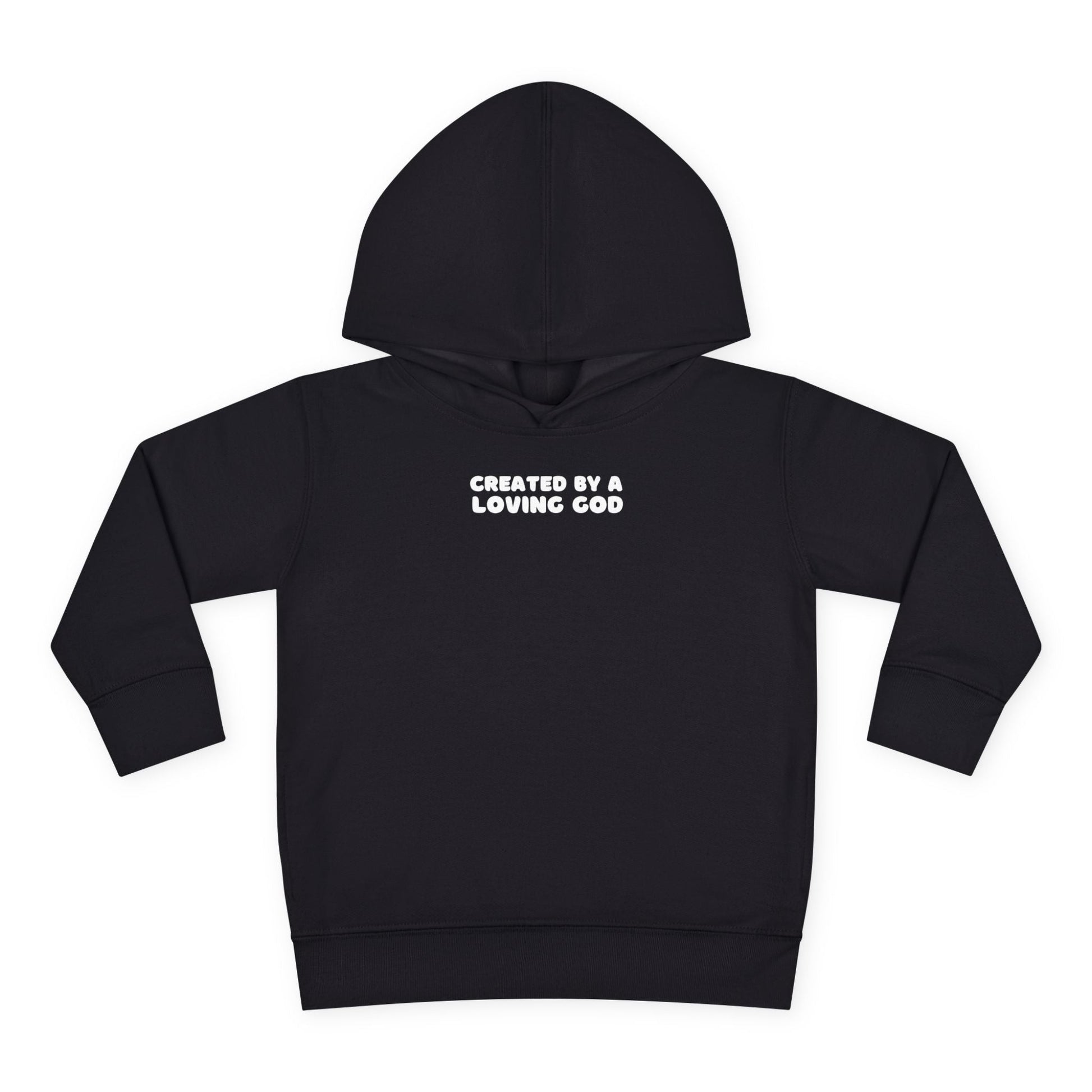 Created by a Loving God Boy Toddler Hoodie - Seek and Share Designs
