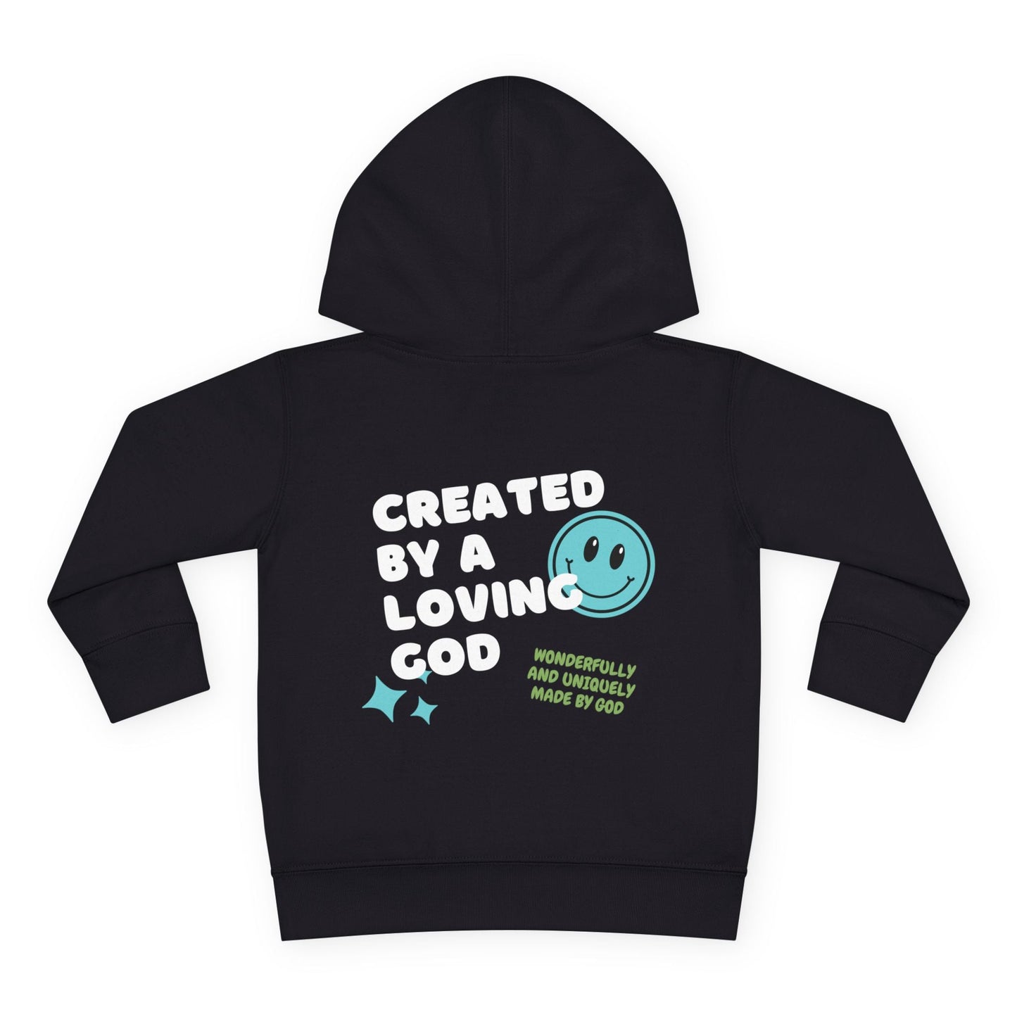 Created by a Loving God Boy Toddler Hoodie - Seek and Share Designs