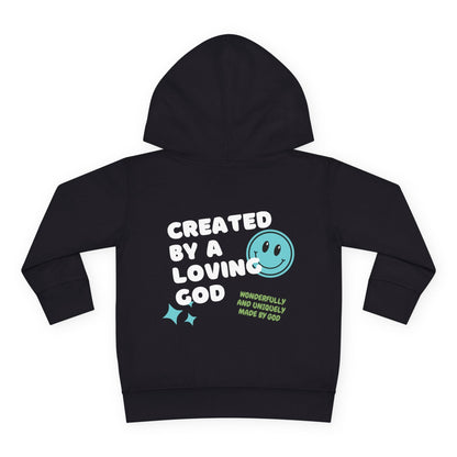 Created by a Loving God Boy Toddler Hoodie - Seek and Share Designs