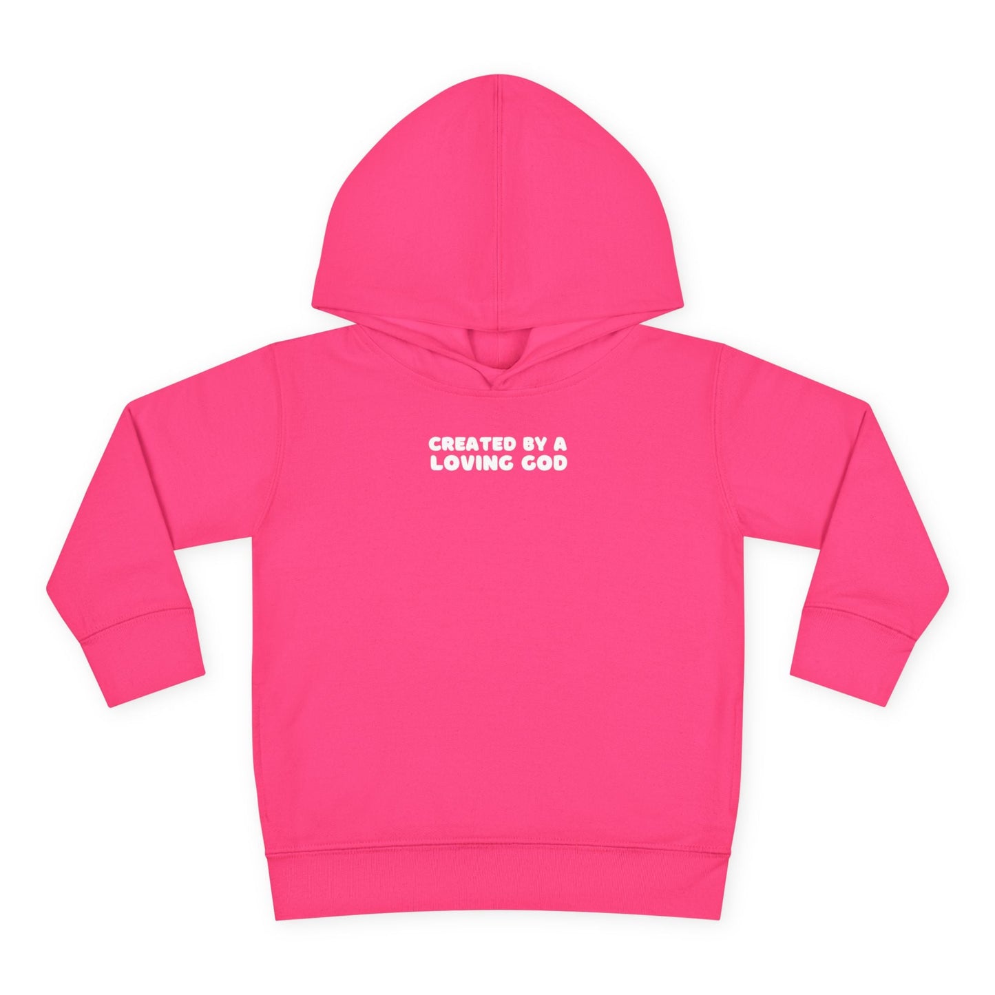 Created by a Loving God Girl Toddler Hoodie - Seek and Share Designs
