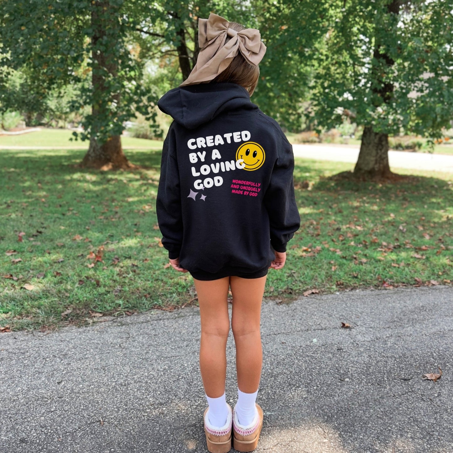 Created by a Loving God Girl Toddler Hoodie - Seek and Share Designs