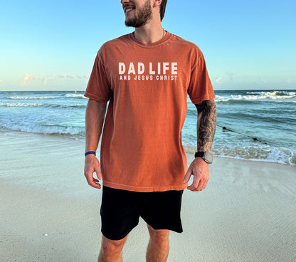 Dad Life and Jesus Christ Unisex Tee - Seek and Share Designs