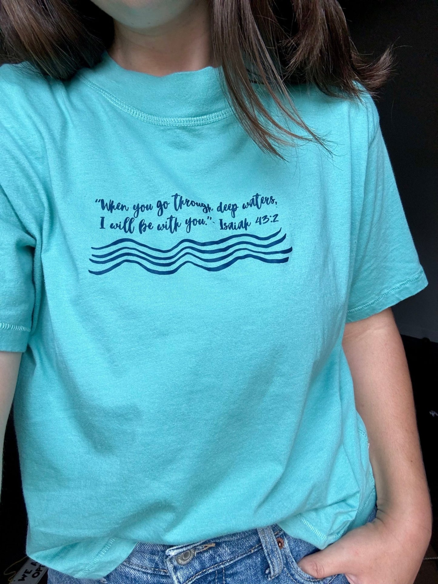 Deep Waters Cropped Tee - Seek and Share Designs