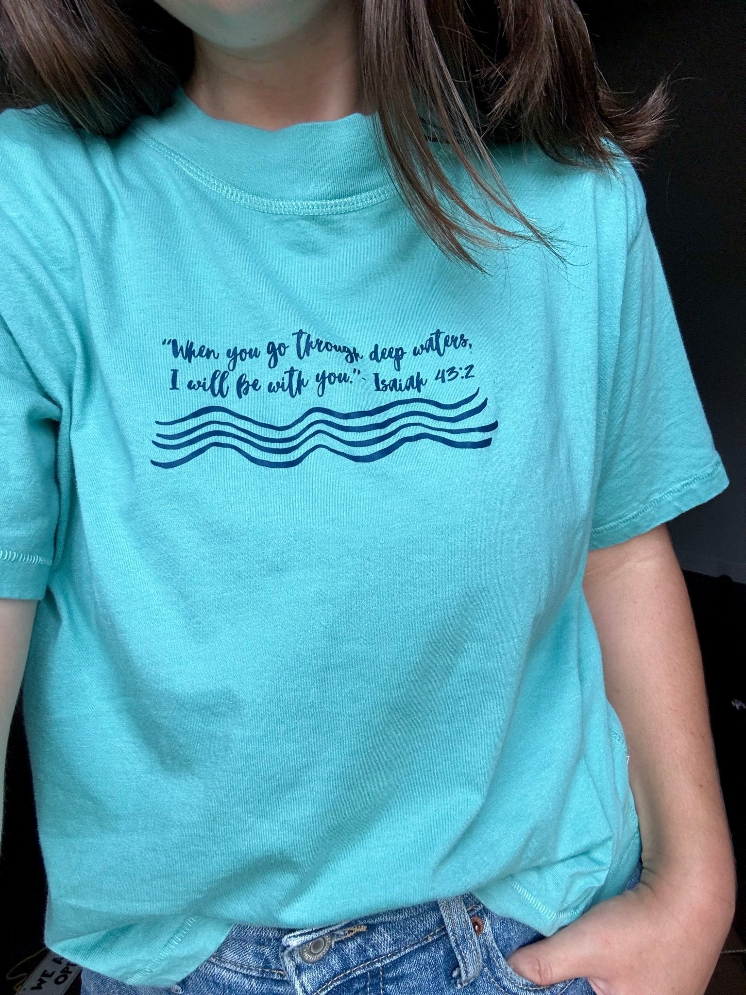 Deep Waters Cropped Tee - Seek and Share Designs