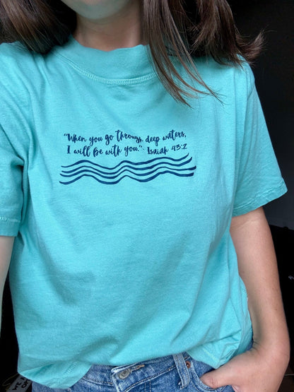 Deep Waters Cropped Tee - Seek and Share Designs