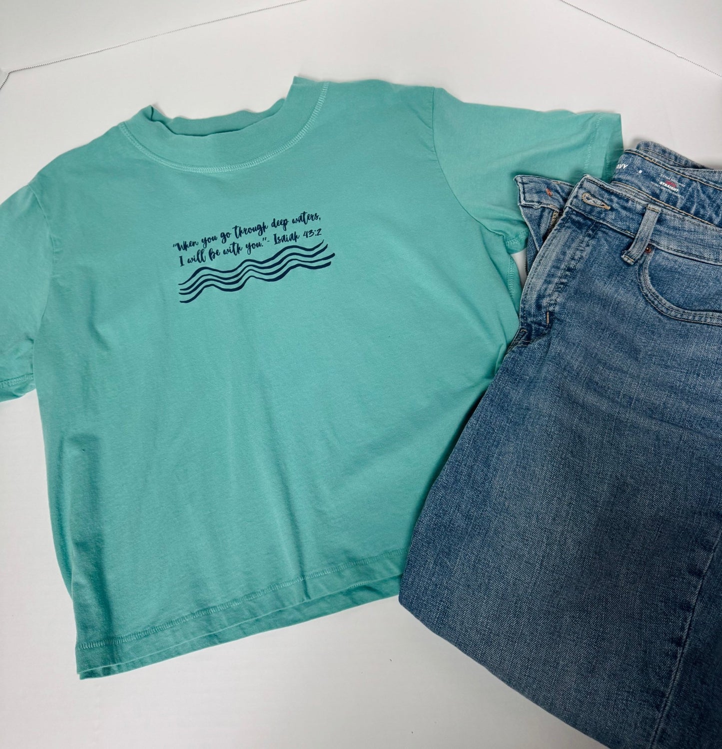 Deep Waters Cropped Tee - Seek and Share Designs