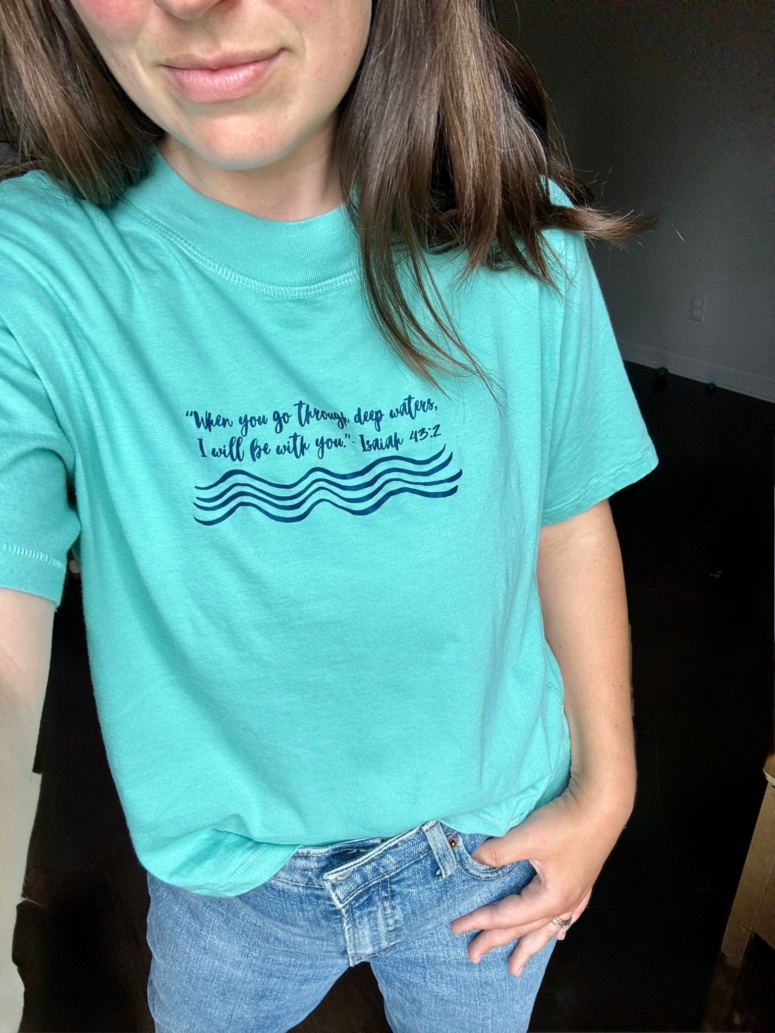Deep Waters Cropped Tee - Seek and Share Designs
