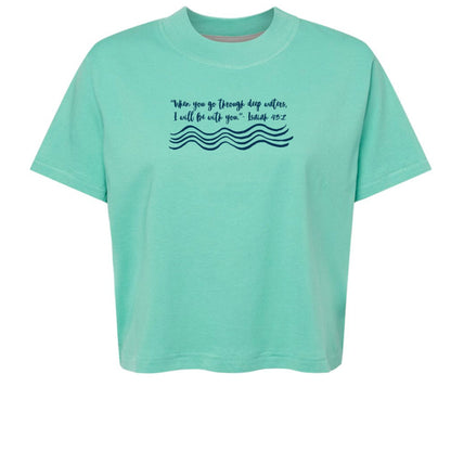 Deep Waters Cropped Tee - Seek and Share Designs