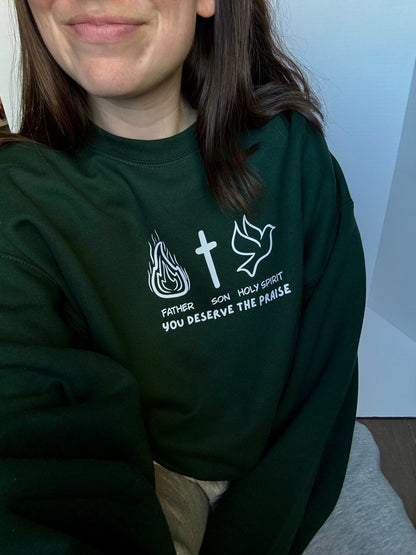 Father Son Holy Spirit Unisex Sweatshirt - Seek and Share Designs