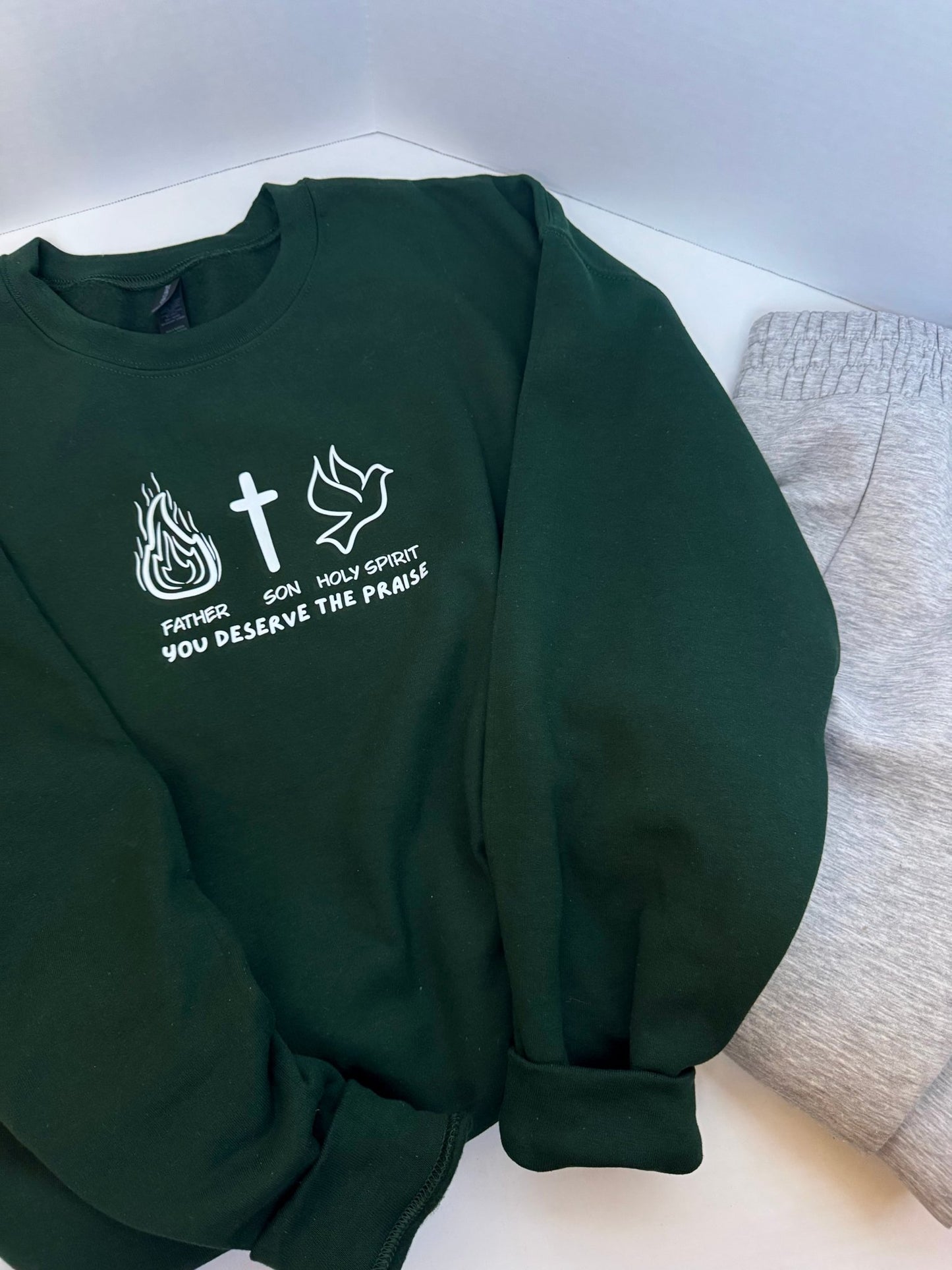 Father Son Holy Spirit Unisex Sweatshirt - Seek and Share Designs