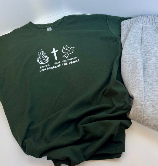 Father Son Holy Spirit Unisex Tee - Seek and Share Designs