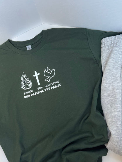 Father Son Holy Spirit Unisex Tee - Seek and Share Designs