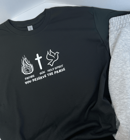 Father Son Holy Spirit Unisex Tee - Seek and Share Designs