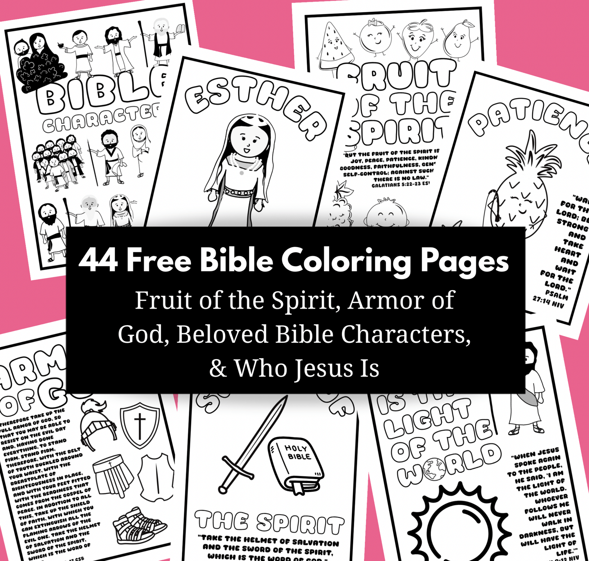 Free Bible Coloring Pages!! - Seek and Share Designs
