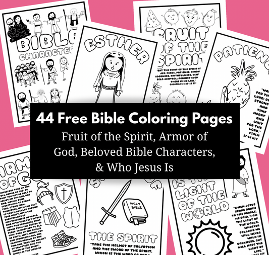 Free Bible Coloring Pages!! - Seek and Share Designs