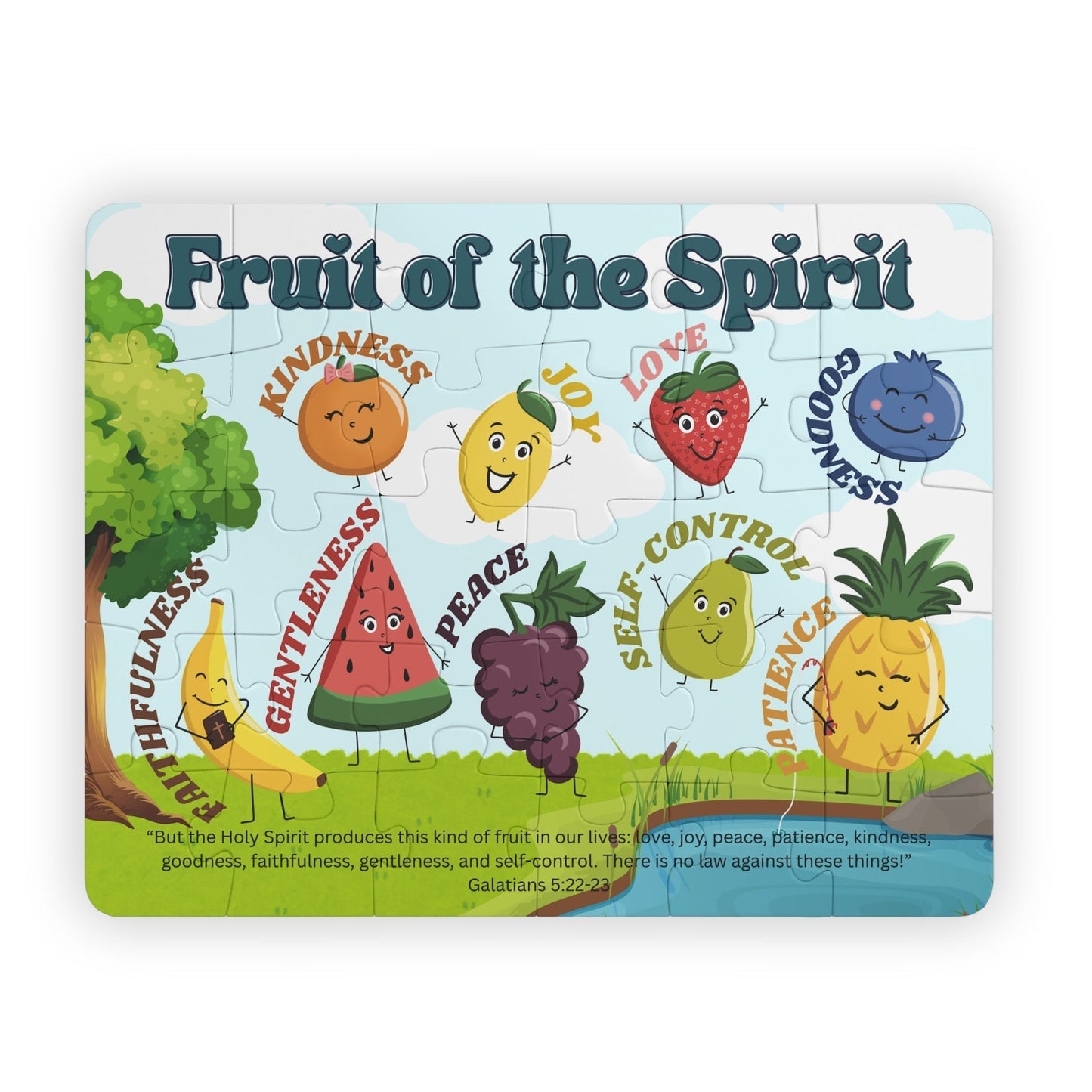 Fruit of the Spirit Kids Puzzle - Seek and Share Designs