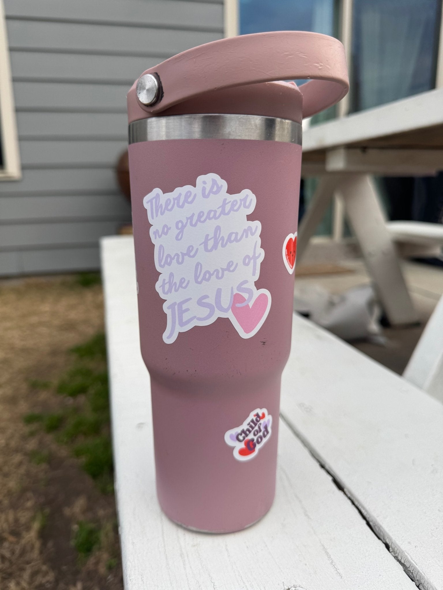 Girly Christian Jesus Vinyl Stickers - Seek and Share Designs