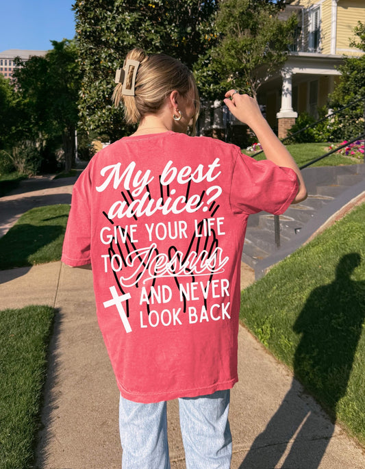 Give Your Life To Jesus Unisex Tee - Seek and Share Designs