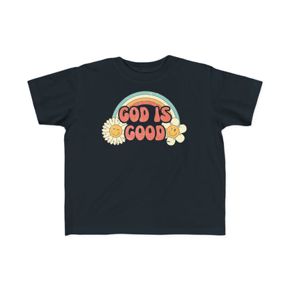 God is Good Groovy Toddler Unisex Tee - Seek and Share Designs