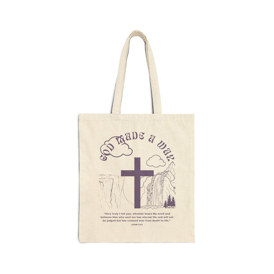 God Made a Way Tote Bag - Seek and Share Designs