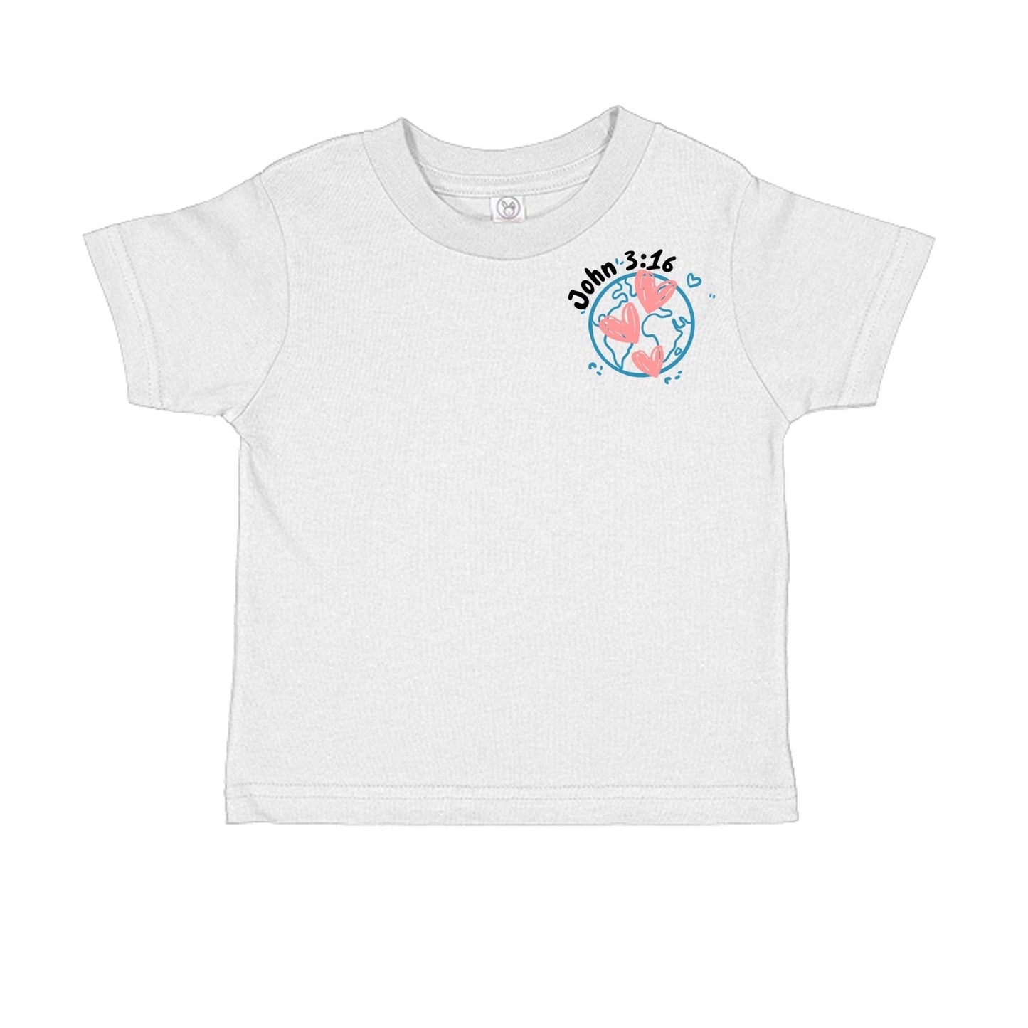 God So Loved the World John 3:16 Toddler Unisex Tee - Seek and Share Designs
