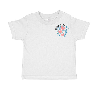God So Loved the World John 3:16 Toddler Unisex Tee - Seek and Share Designs