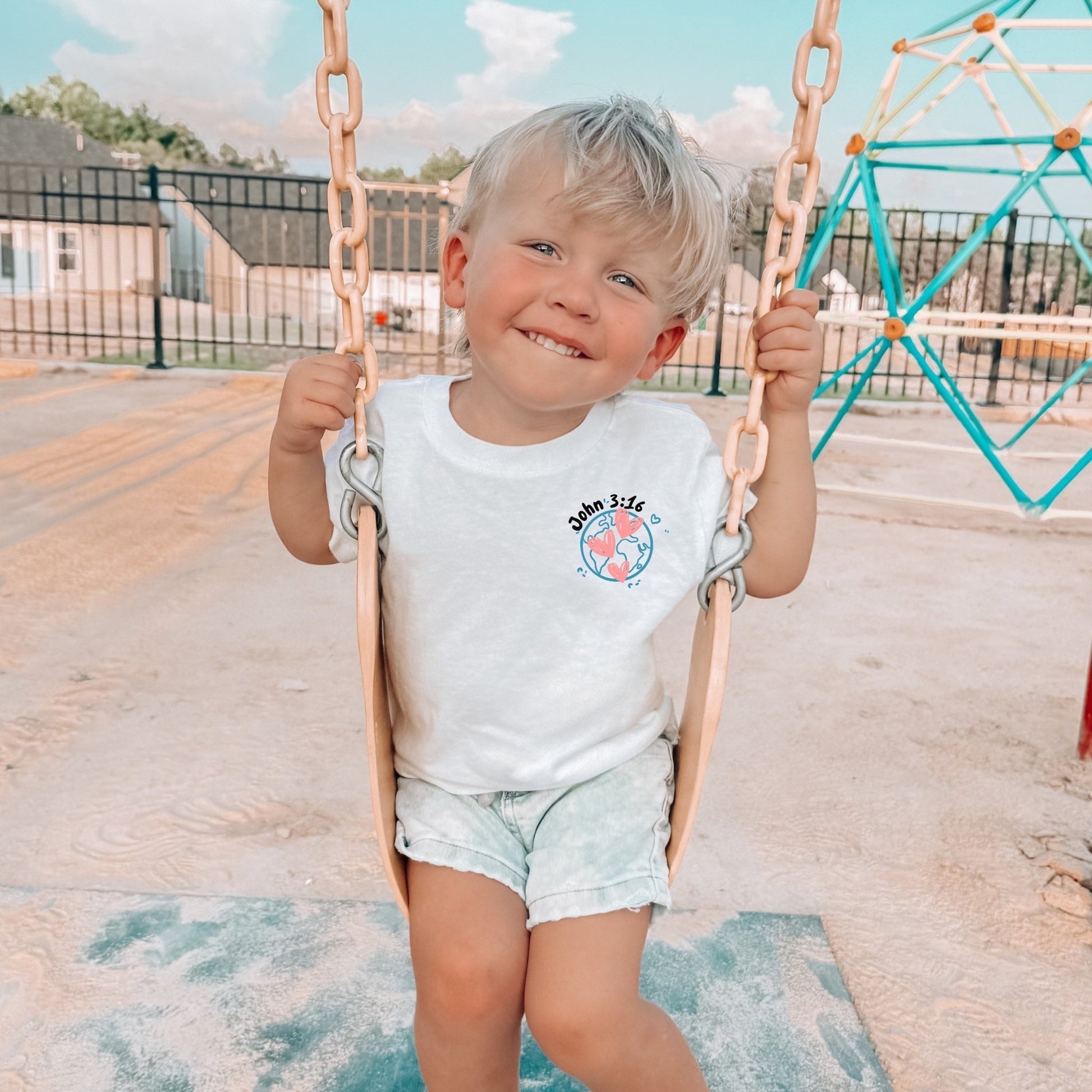 God So Loved the World John 3:16 Toddler Unisex Tee - Seek and Share Designs
