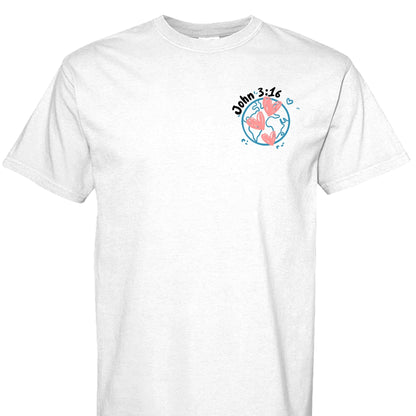 God so Loved the World John 3:16 Unisex Tee - Seek and Share Designs