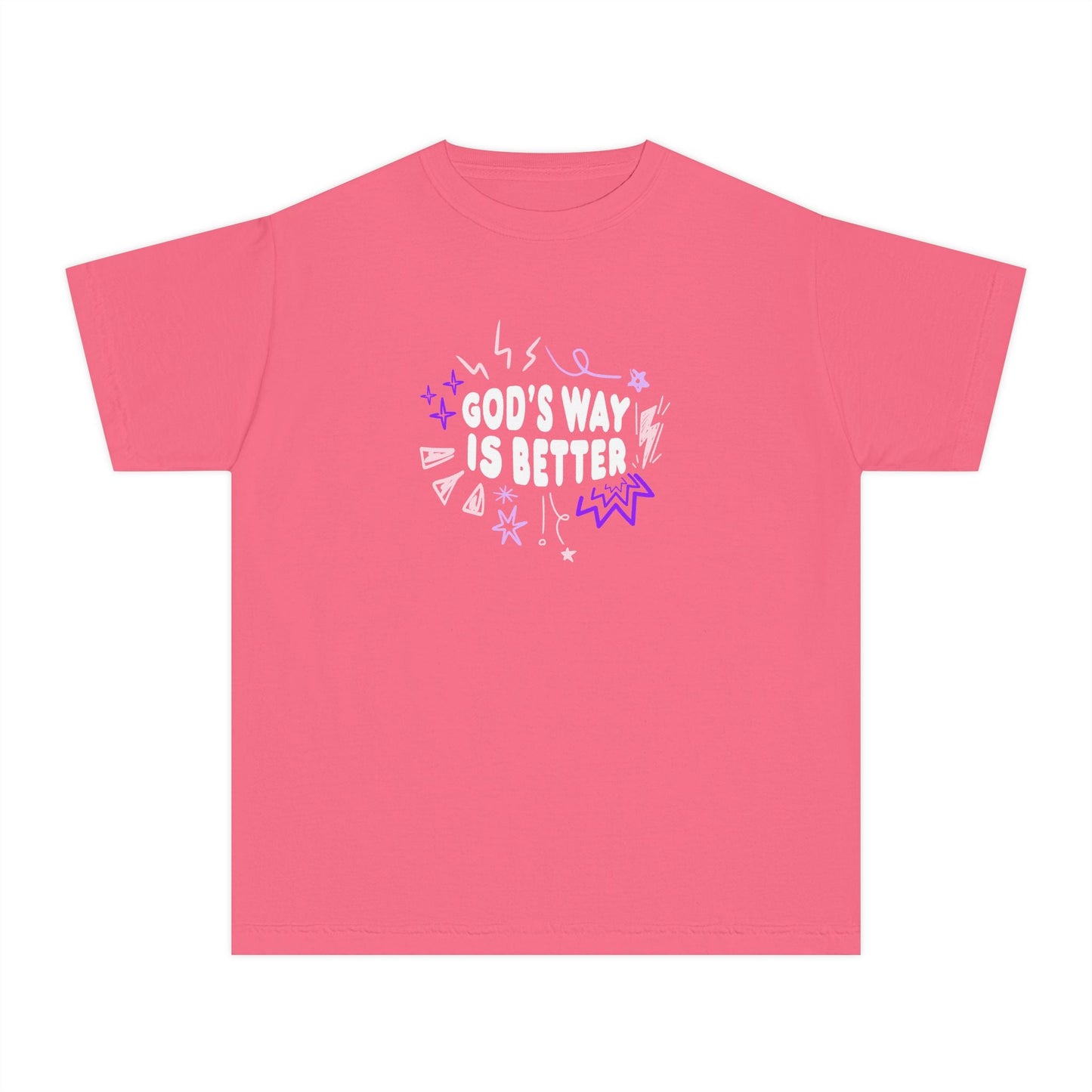God's Way is Better Youth Tee - Seek and Share Designs