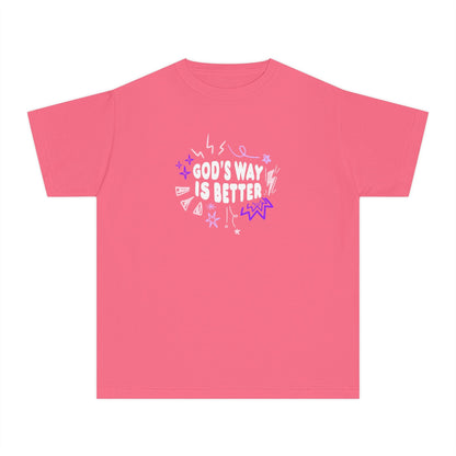 God's Way is Better Youth Tee - Seek and Share Designs