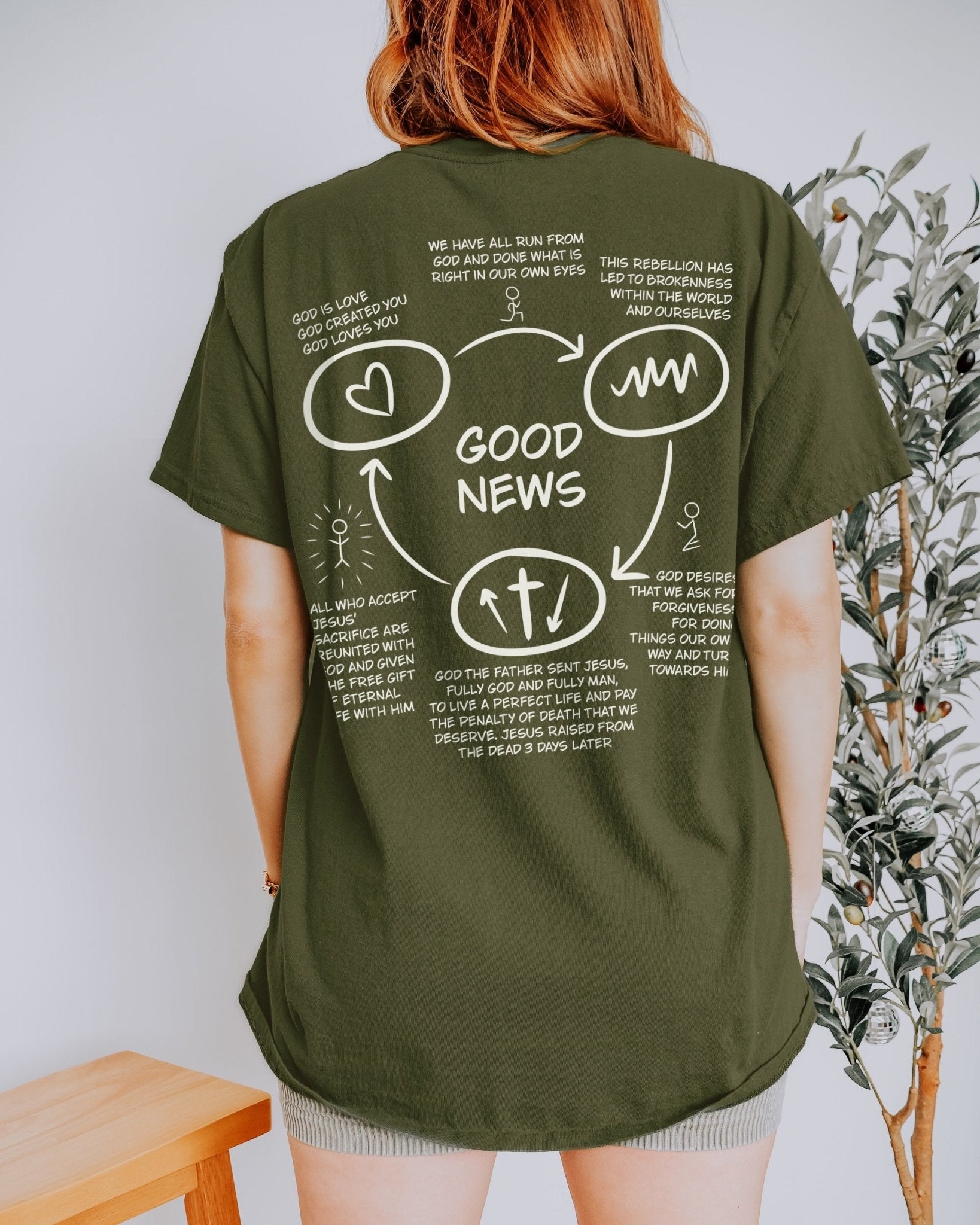 Good News Three Circles Unisex Adult Tee - Seek and Share Designs