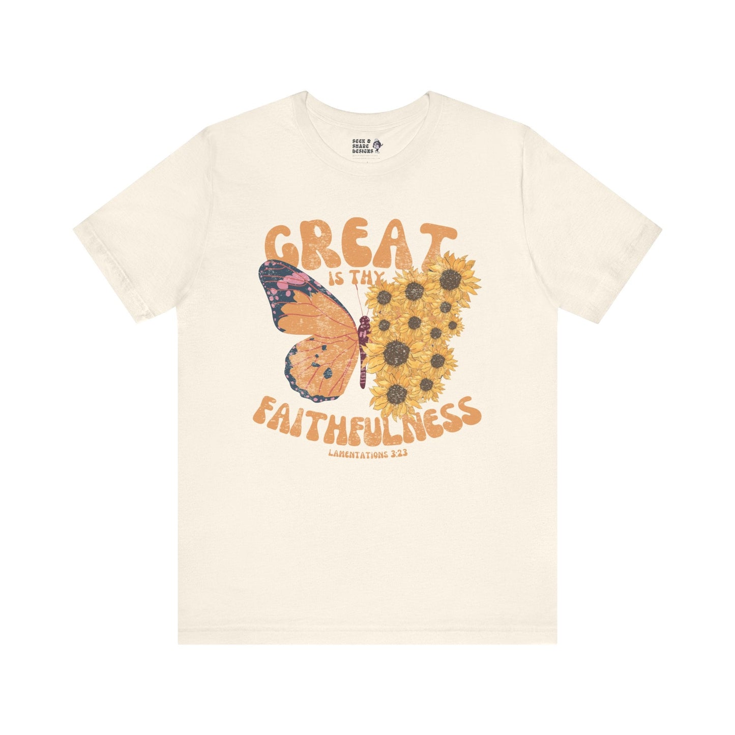 Great is Thy Faithfulness Adult Tee - Seek and Share Designs