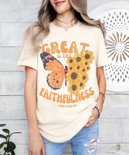 Great is Thy Faithfulness Shirt Family Matching Baby - Adult sizes - Seek and Share Designs
