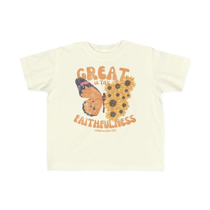 Great is Thy Faithfulness Toddler Unisex Tee - Seek and Share Designs