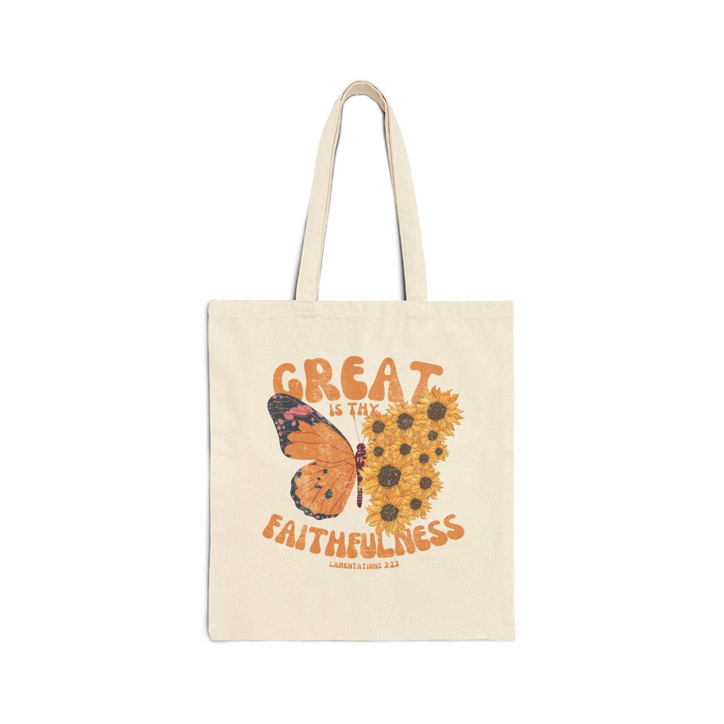 Great is Thy Faithfulness Tote Bag - Seek and Share Designs