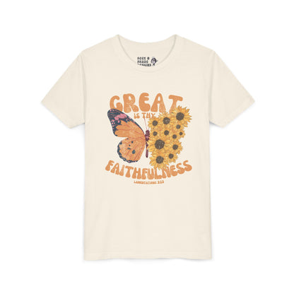 Great is Thy Faithfulness Youth Tee - Seek and Share Designs
